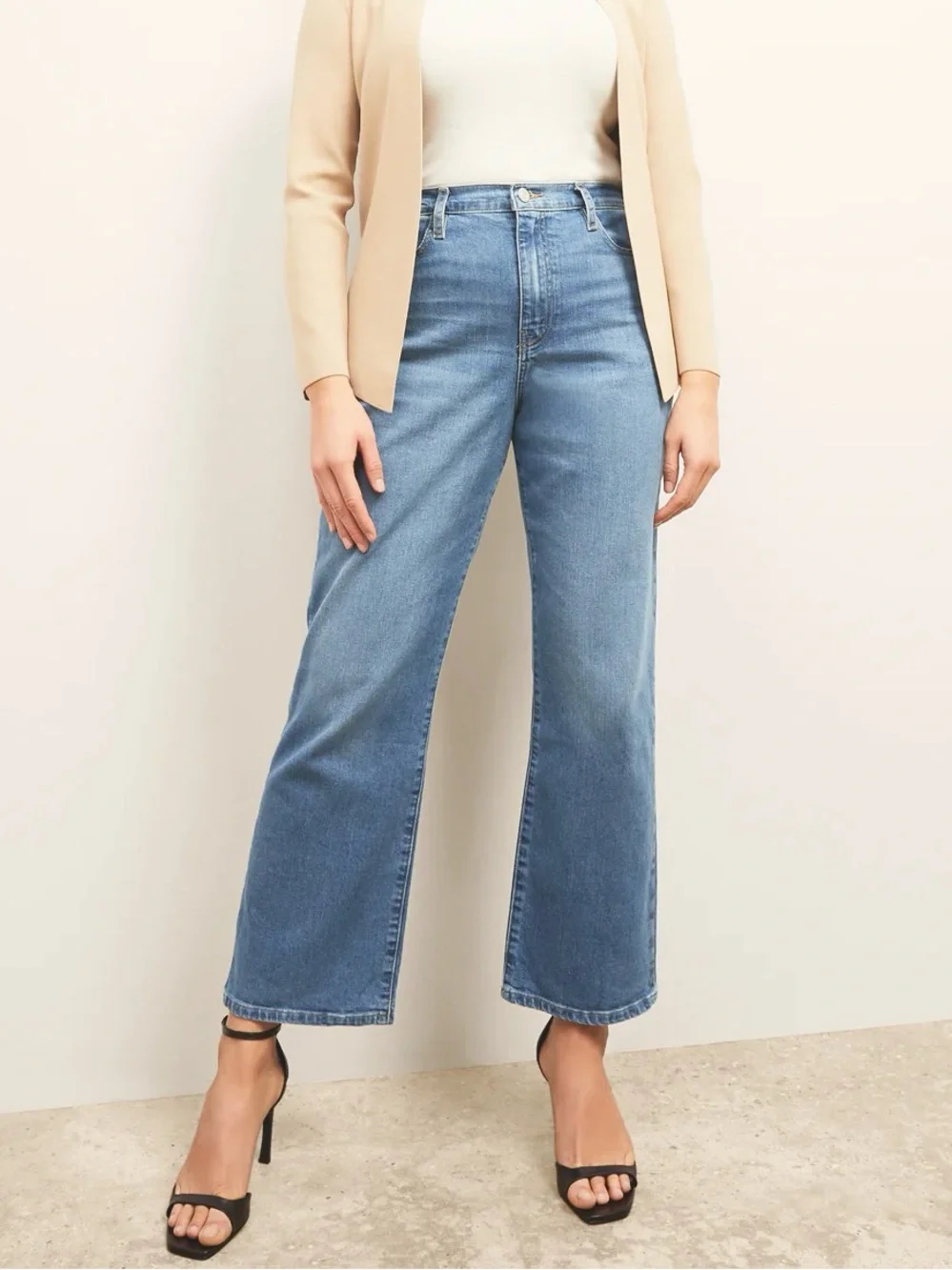 FRAME // Le Jane Ankle  straight leg jeans - Deepwater wash size 28 - Picture 2 of 13